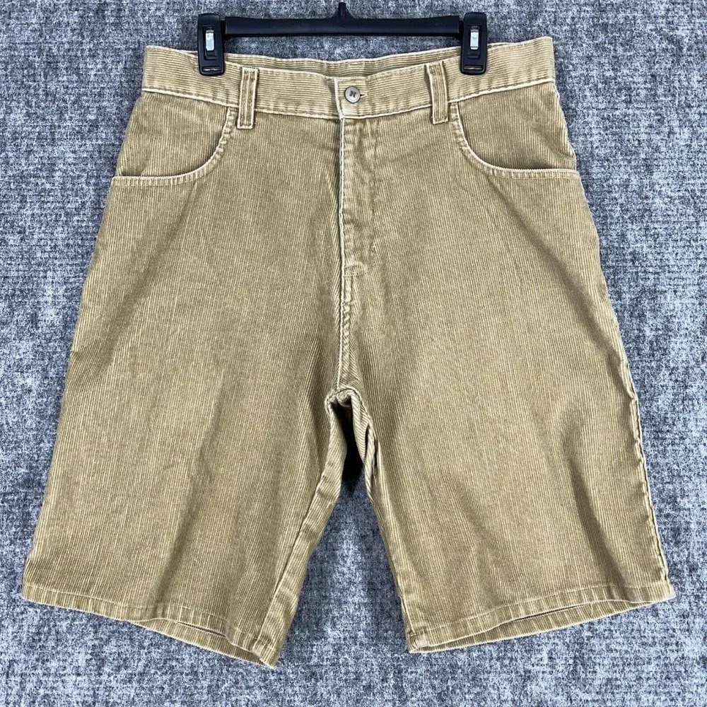 Hurley Shorts Mens 34 Corduroy Brown Skater Streetwear USA made - Picture 1 of 12